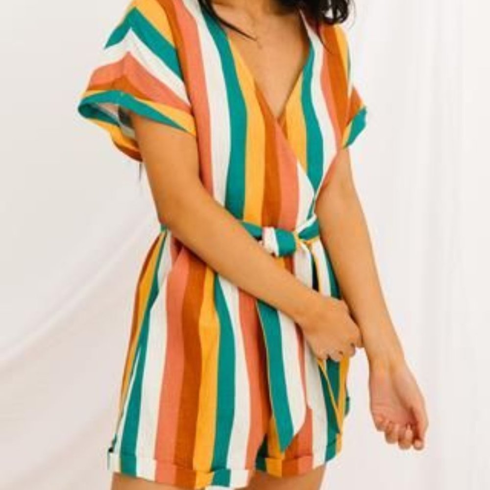 Postcard From Paradise Romper by Luca And Grae